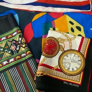 A Collection of Vintage Silk Scarves